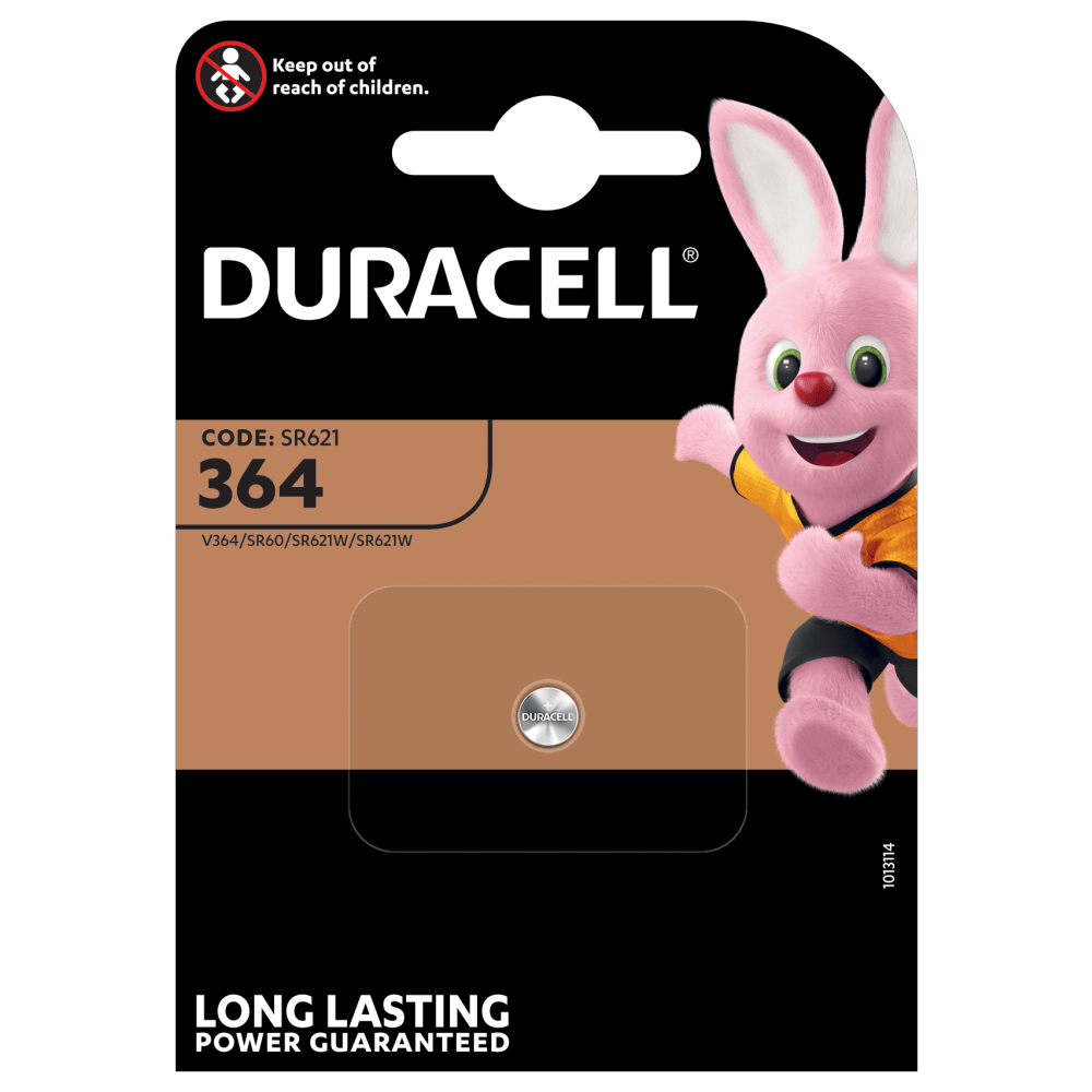 Duracell specialiseret sølvoxid 364 møntbatteri