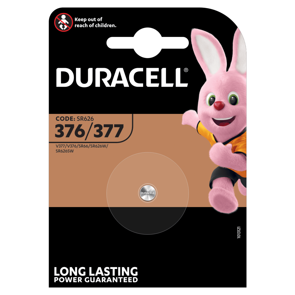 Duracell specialiseret sølvoxid 377/376 møntbatteri
