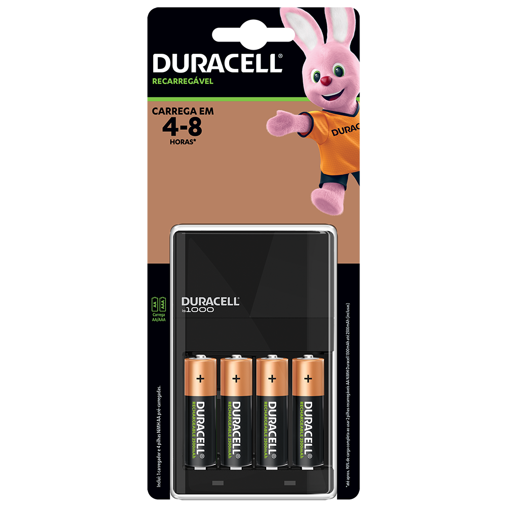 Duracell AA og AAA-størrelse oplader