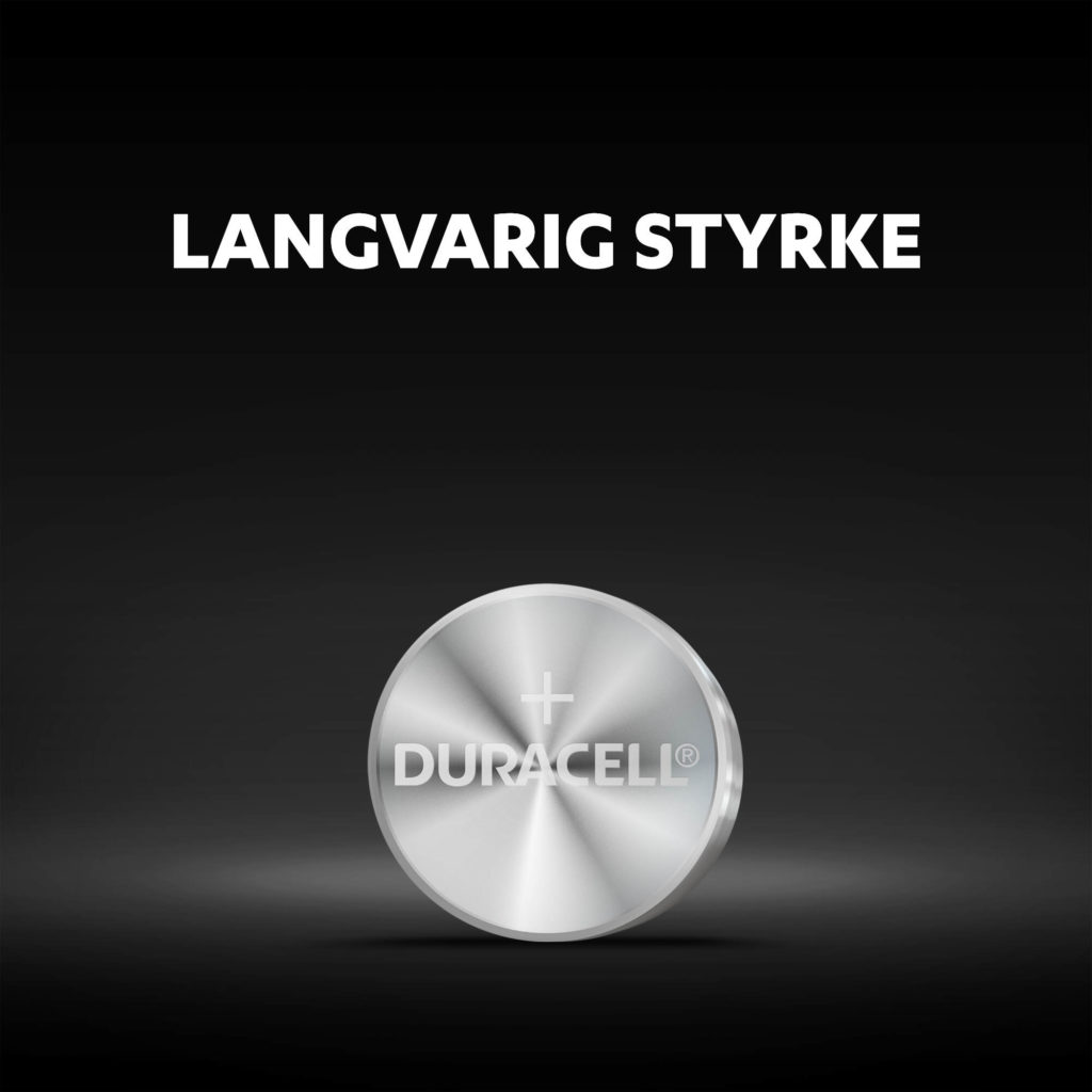 Duracell Special LR43 alkaliske knapbatterier har langvarig strøm